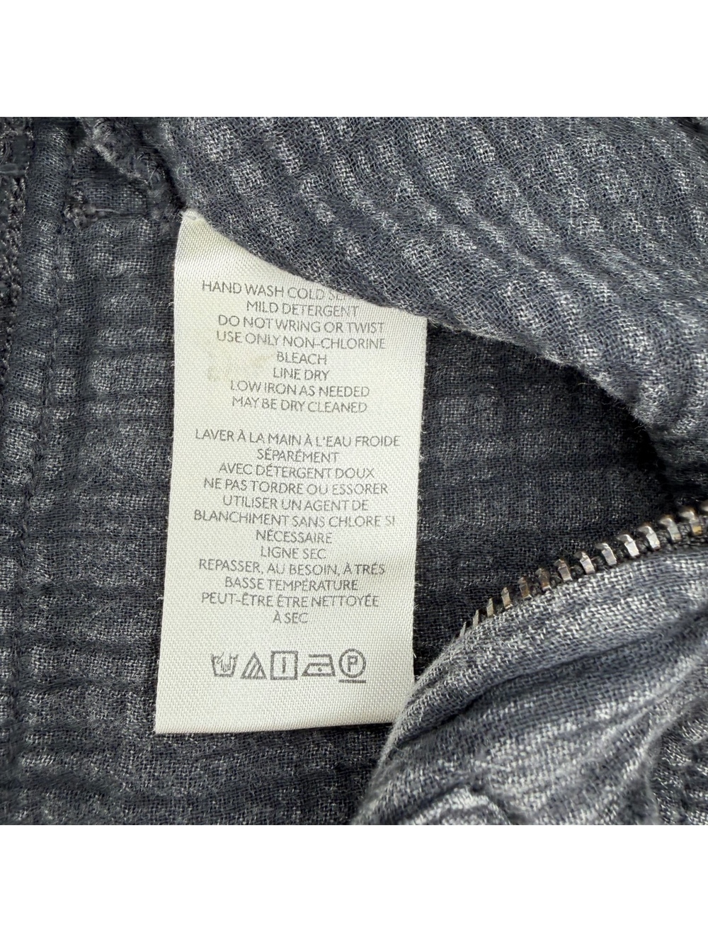 Anthropologie Pilcro Guaze Painters Overall Pants Faded Black Womens Sz 24 - Picture 7 of 8
